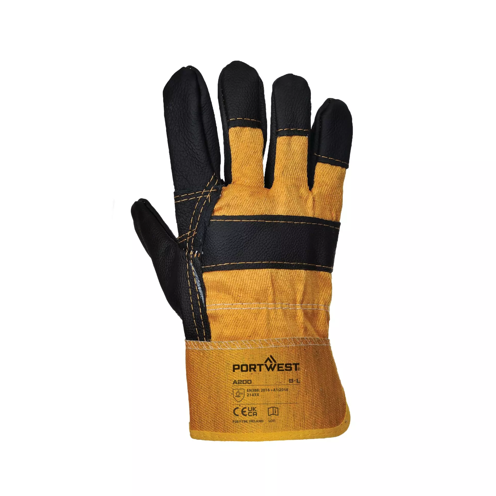 Portwest A200YER, Furniture Hide Glove, Size XL, Yellow, image 1