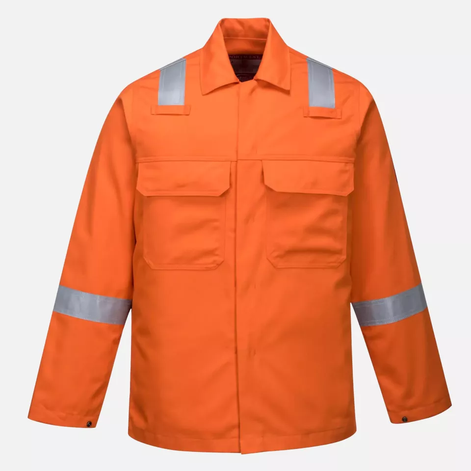 Portwest BZ13ORR, Bizweld Iona FR Jacket, Orange, image 1, gallery thumbnail