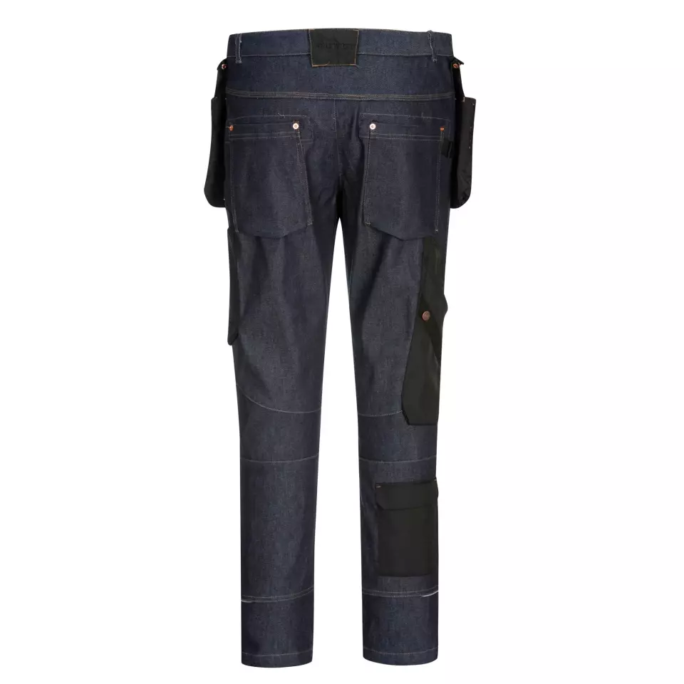 Portwest KX342INR, KX3 Holster Denim Trousers, Indigo, image 2, gallery thumbnail