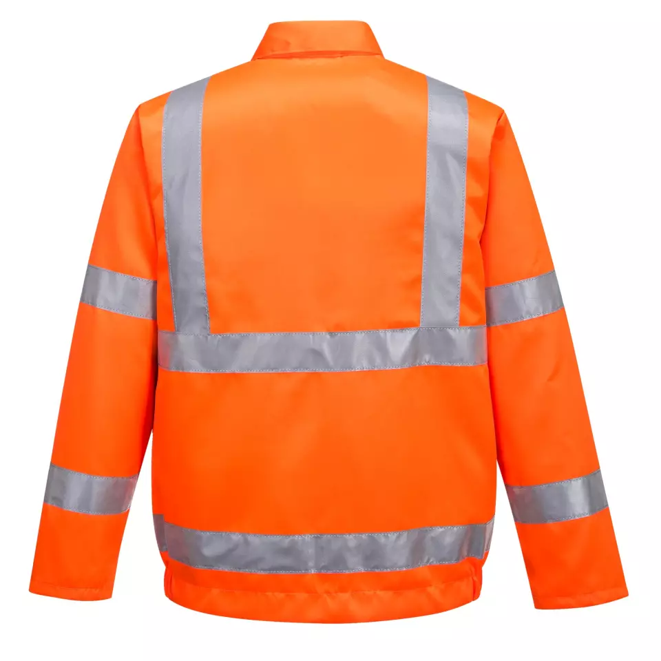 Portwest RT40ORR, Hi-Vis Polycotton Bomber Jacket, Orange, image 2, gallery thumbnail