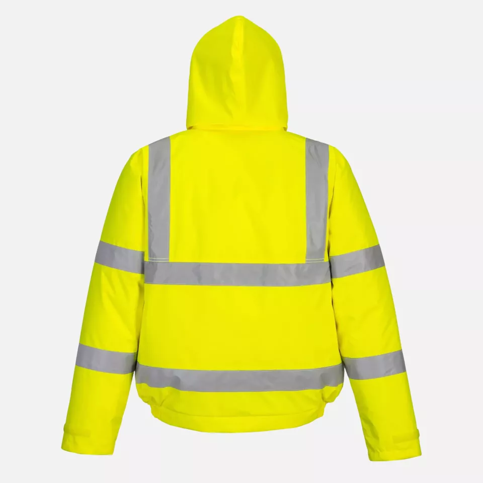Portwest S463YER, Hi-Vis Winter Bomber Jacket, Yellow, image 3, gallery thumbnail