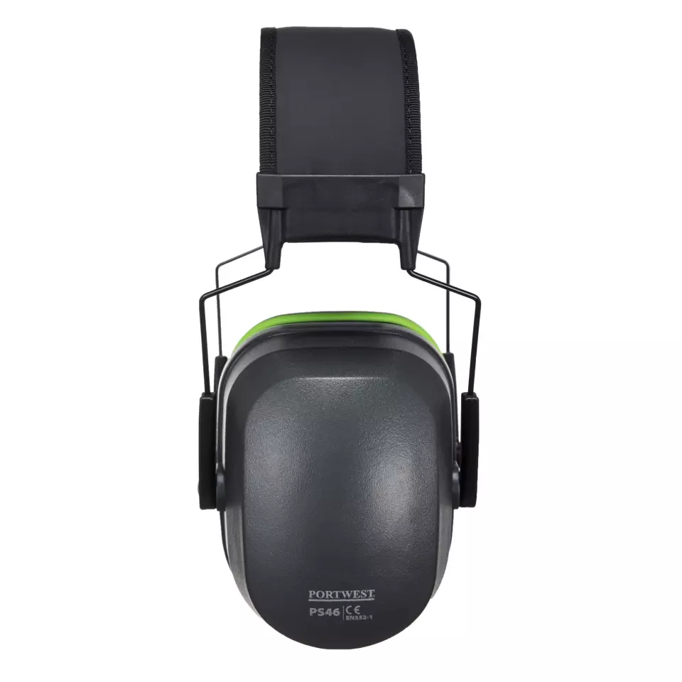 Portwest PS46GRR, Premium Ear Defenders, Grey, image 2, gallery thumbnail