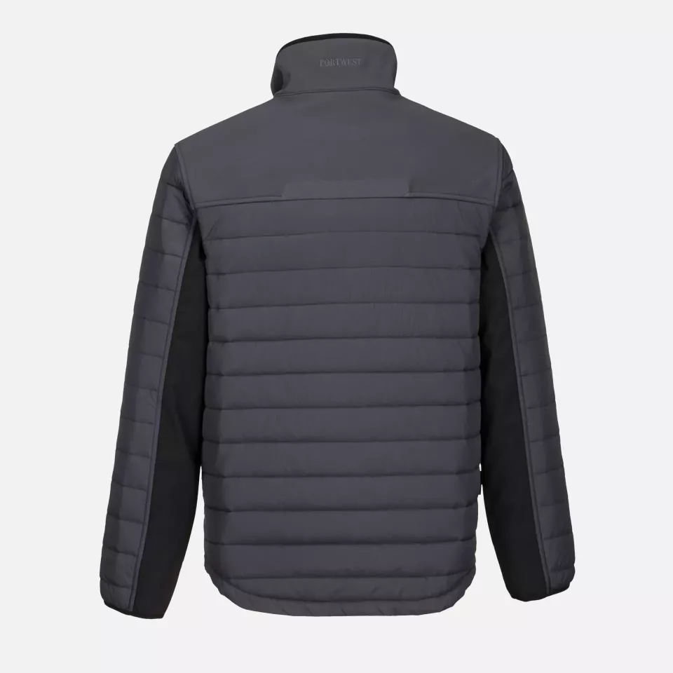 Portwest T752MGR, WX3 Hybrid Baffle Jacket, Metal Grey, image 2, gallery thumbnail