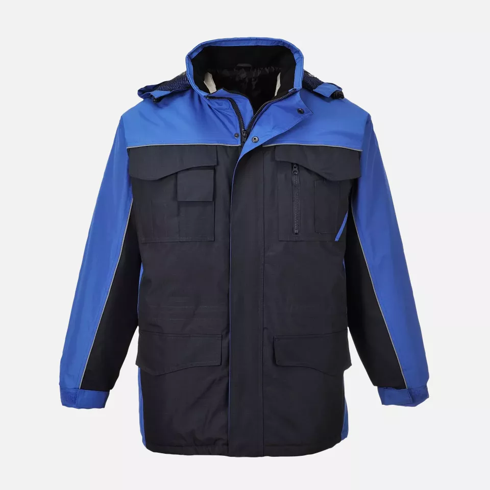 Portwest S562NRR, Ripstop Winter Jacket, Navy/Royal, image 1, gallery thumbnail