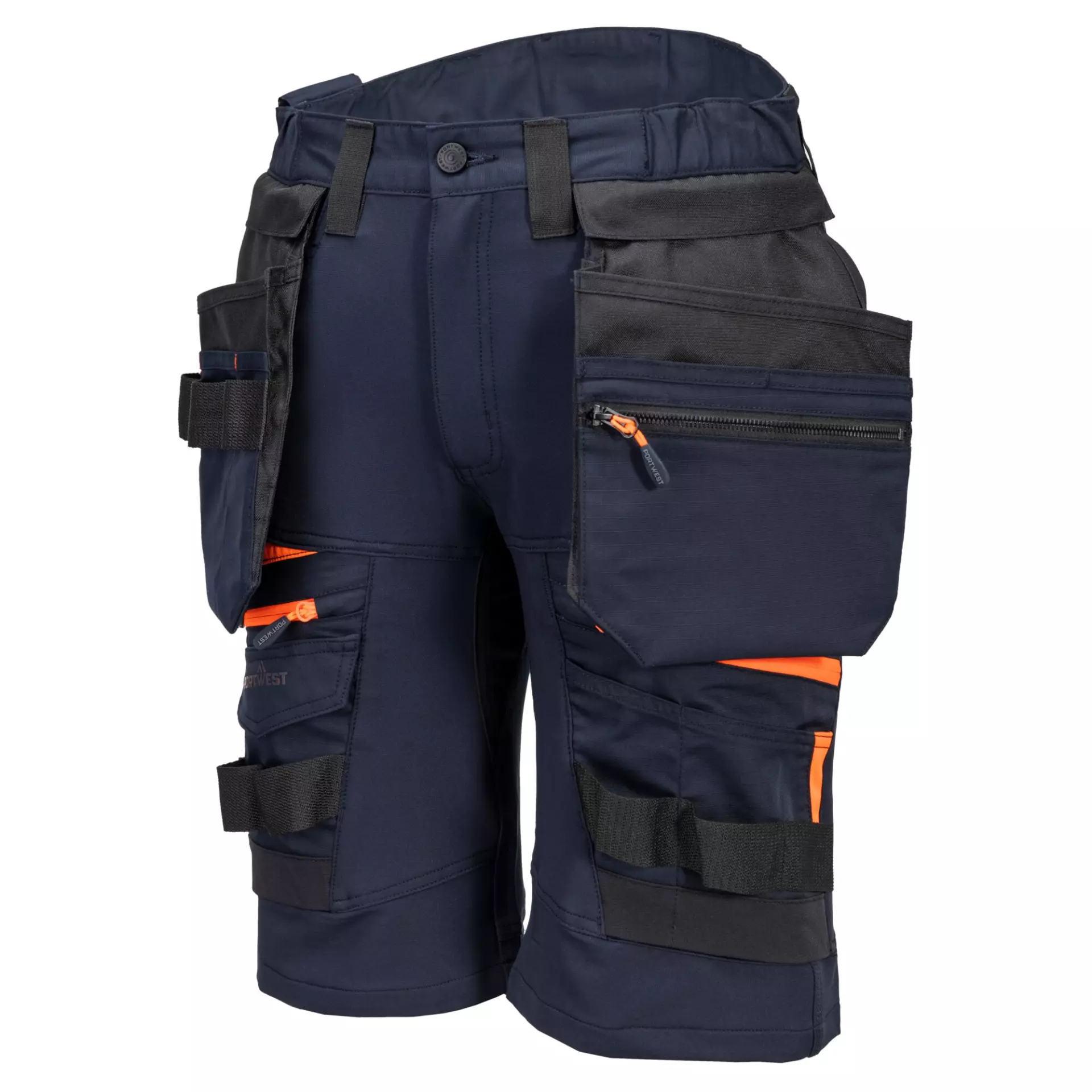Portwest DX444DNR, DX4 Detachable Holster Pocket Shorts, Dark Navy, image 4