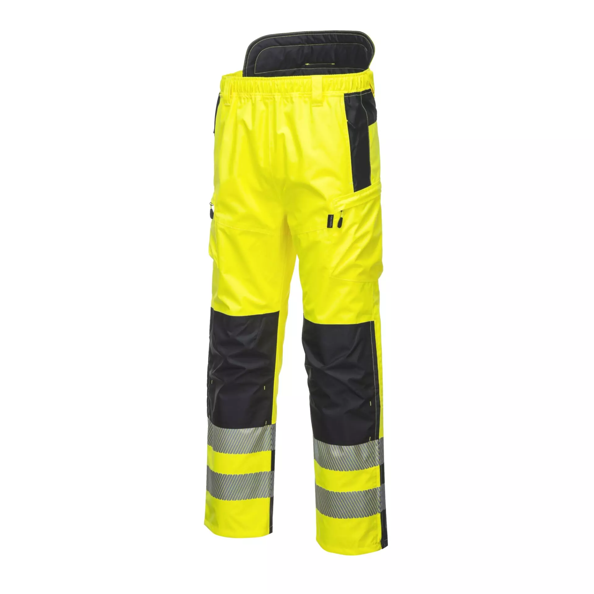 Portwest PW342YBR, PW3 Hi-Vis Extreme Rain Trousers, Yellow/Black, image 3