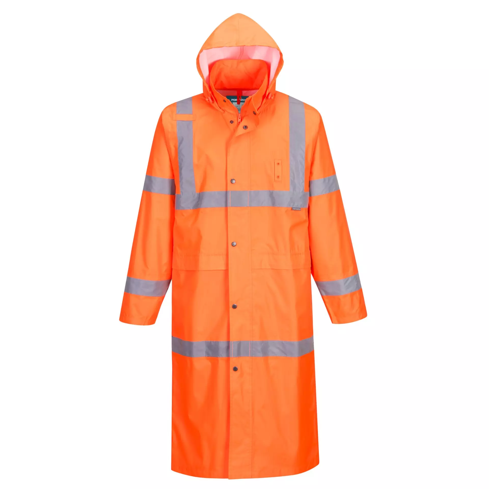 Portwest H445ORR, Hi-Vis Rain Coat 122cm, Orange, image 1