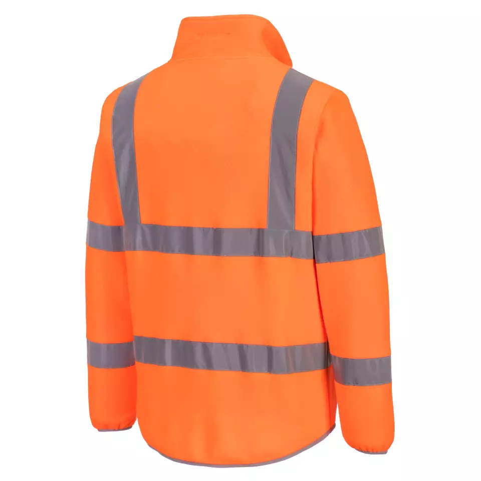 Portwest EC70ORR, Eco Hi-Vis Fleece, Orange, image 3, gallery thumbnail