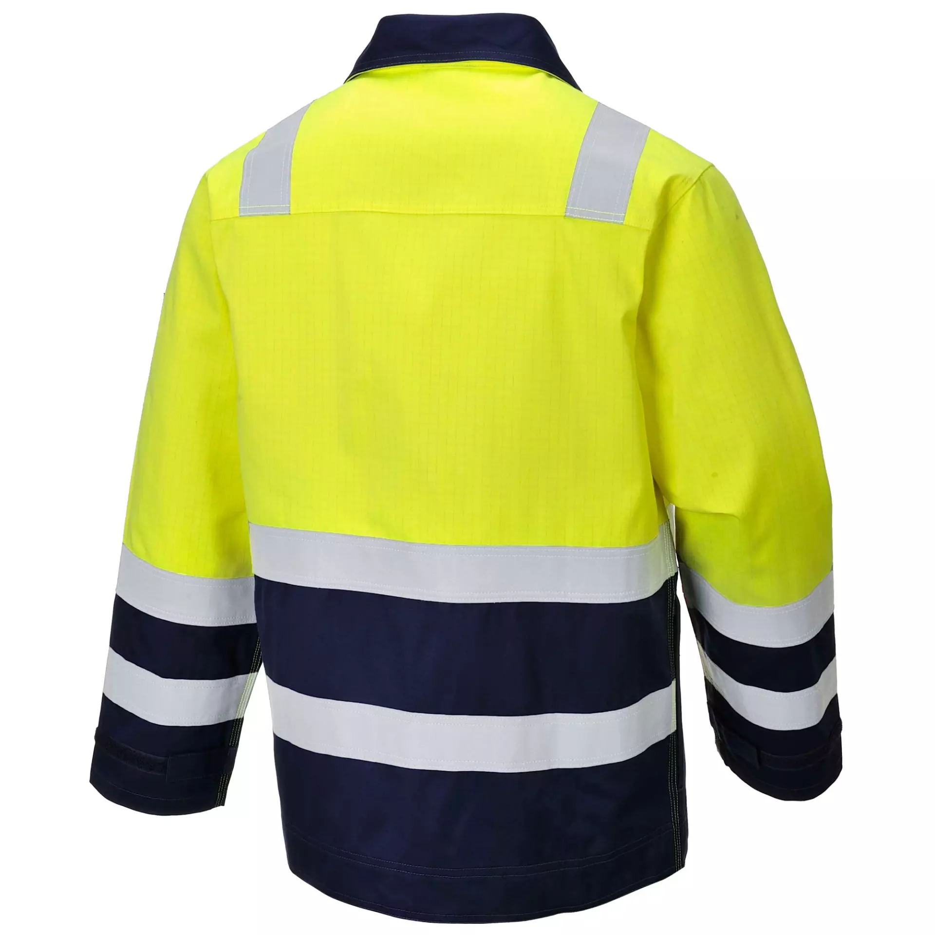 Portwest MV25YNR, Hi-Vis Modaflame Jacket, Yellow/Navy, image 2
