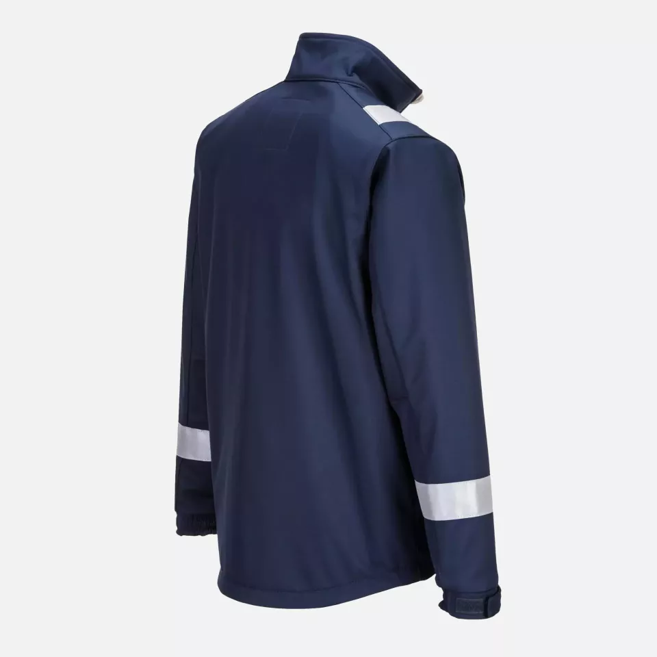Portwest MV73NAR, Modaflame Softshell Jacket, Navy, image 3, gallery thumbnail