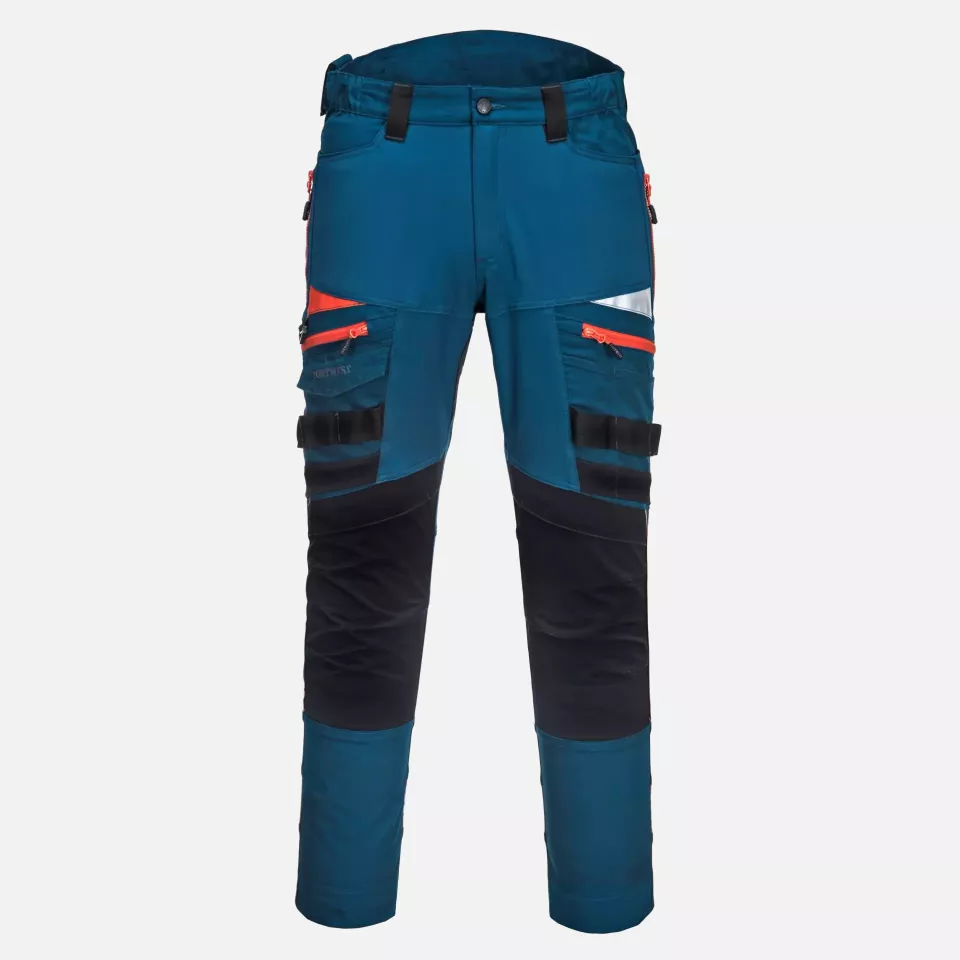 Portwest DX449MBR, DX4 Work Trousers, Metro Blue, image 1, gallery thumbnail