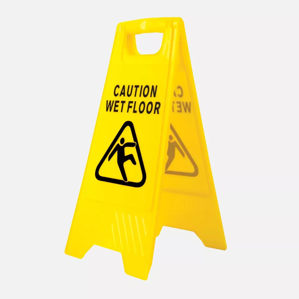 Portwest HV20YER, Wet Floor Warning Sign, Yellow, image 1, gallery thumbnail