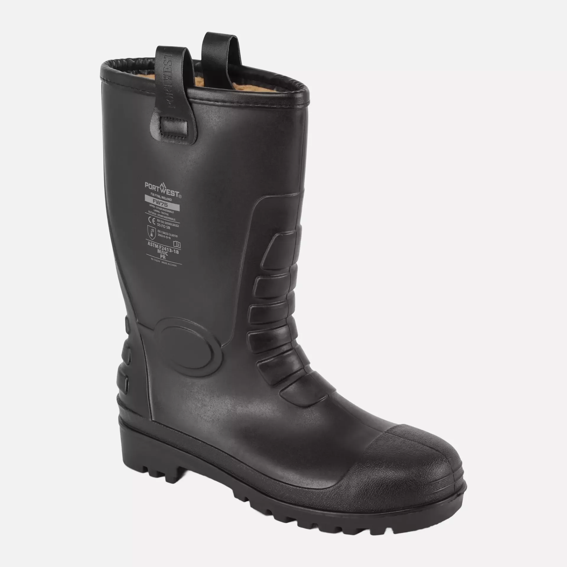 Portwest FW75BKR, Steel PVC Rigger Boot S5 FO, Black, image 3