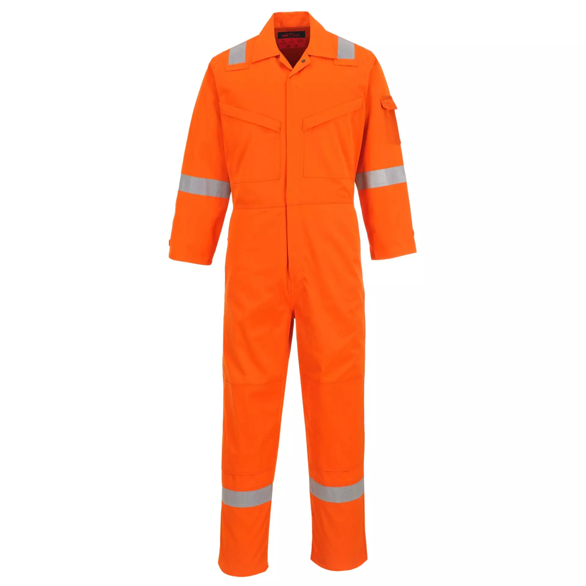 Portwest AF73ORR, Araflame Silver Coverall, Orange, image 1