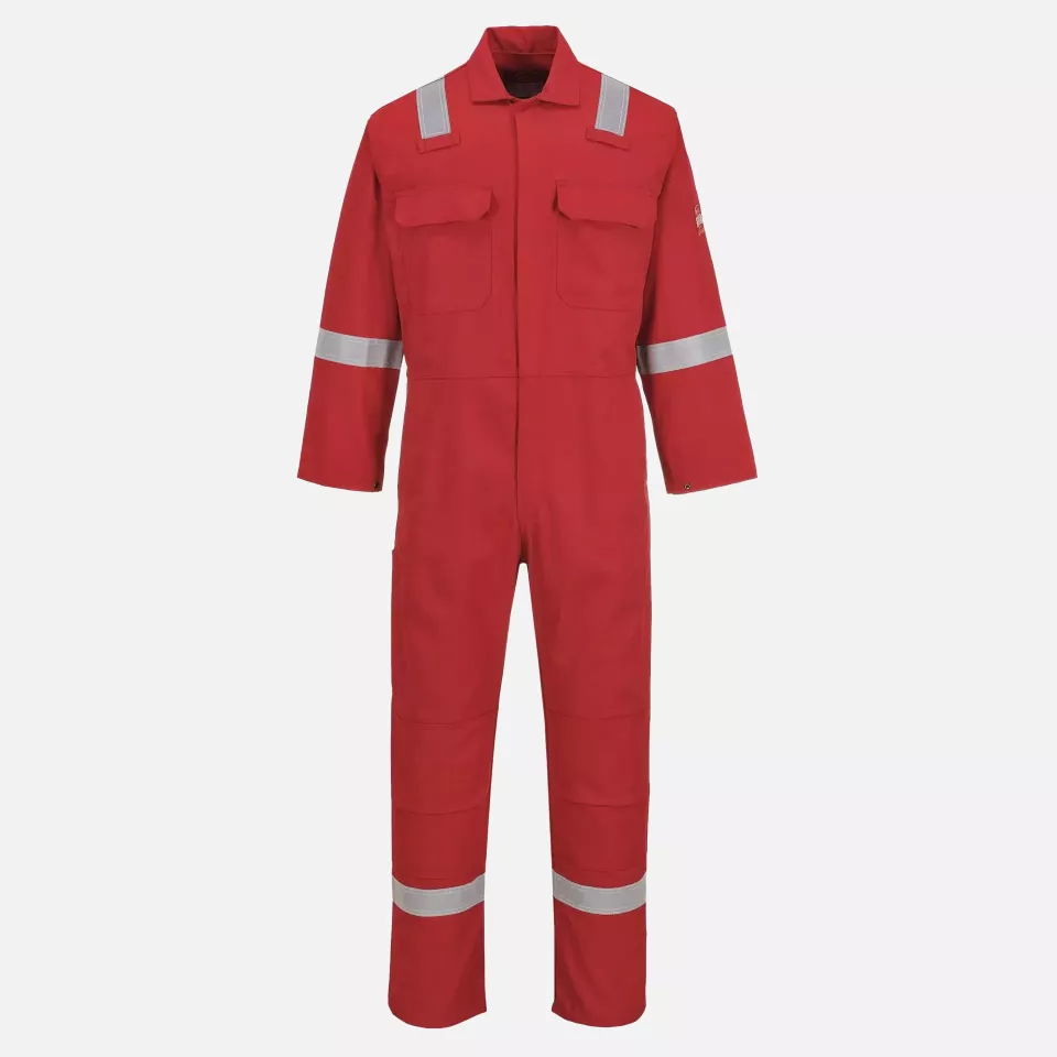 Portwest BIZ5RER, Bizweld Iona FR Coverall, Red, image 1, gallery thumbnail