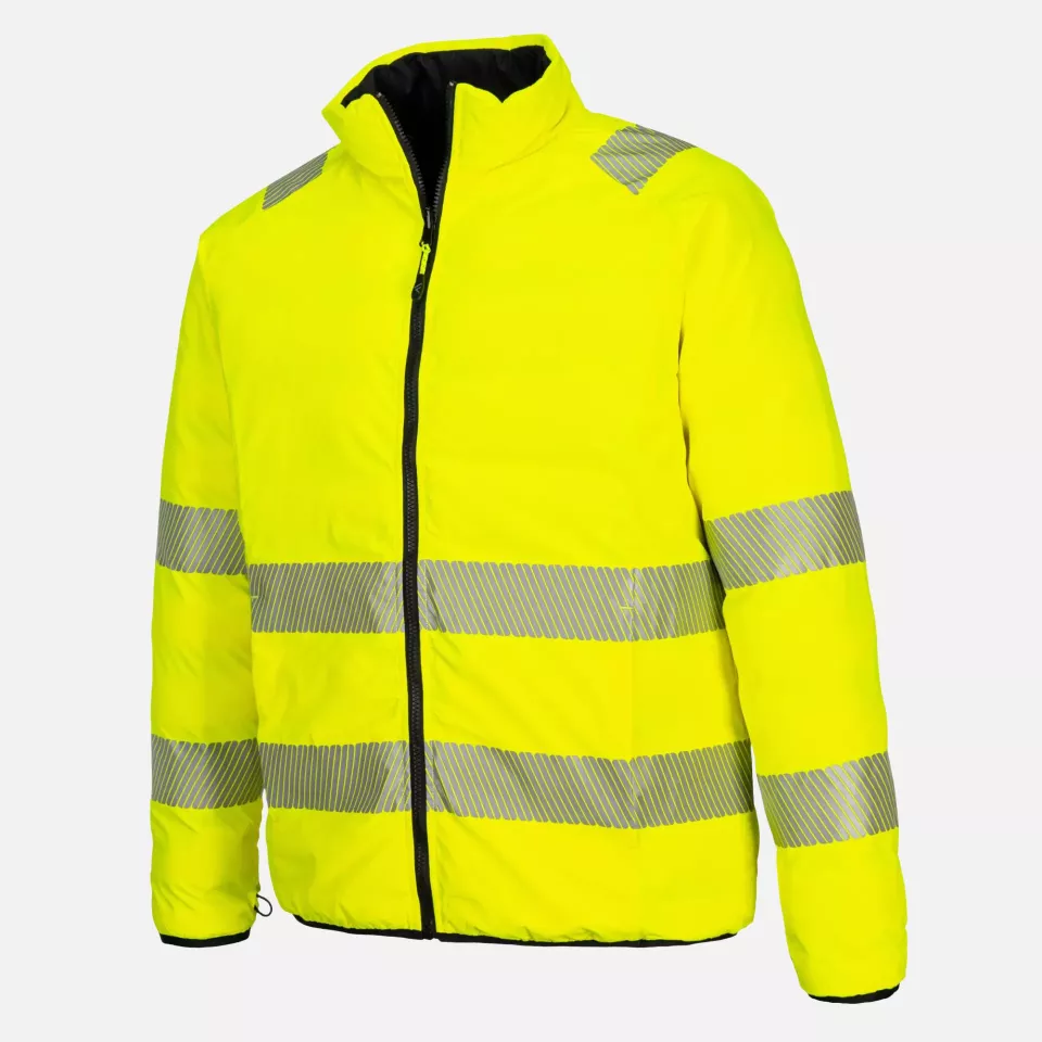 Portwest DX466YBR, DX4 Hi-Vis 4-in-1 Jacket, Yellow/Black, image 3, gallery thumbnail