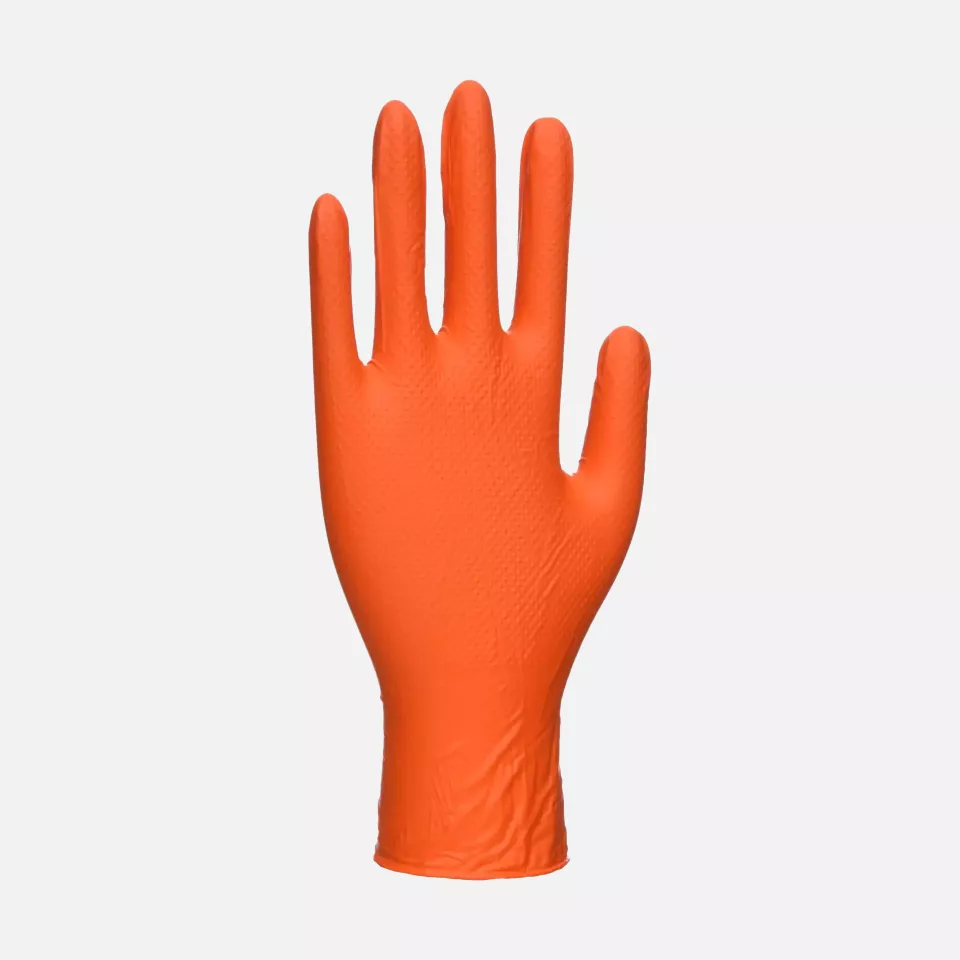 Portwest A930ORR, Orange HD Disposable Glove, Orange, image 1, gallery thumbnail
