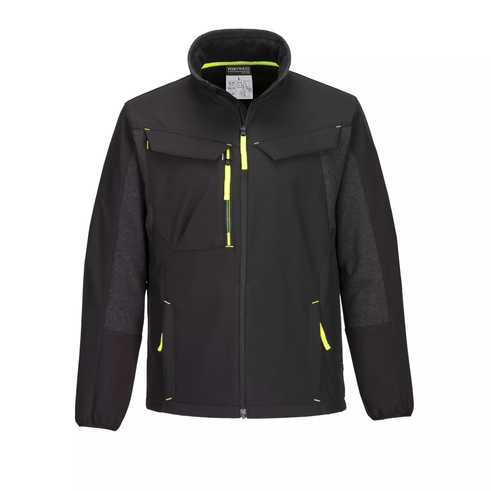 Portwest T753BKR, WX3 Eco Hybrid Softshell (2L), Black, image 1