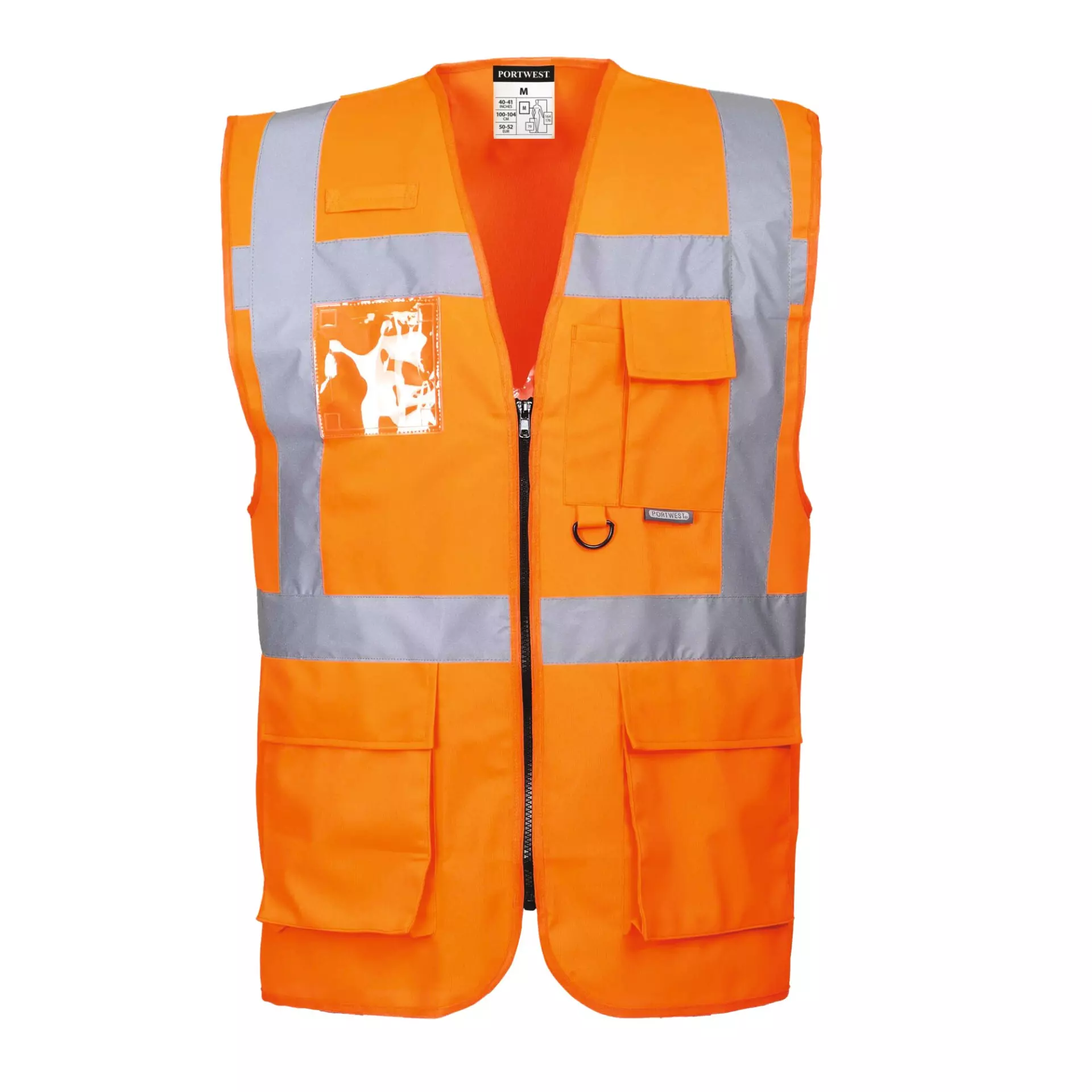 Portwest S476ORR, Berlin Hi-Vis Executive Vest, Orange, image 2