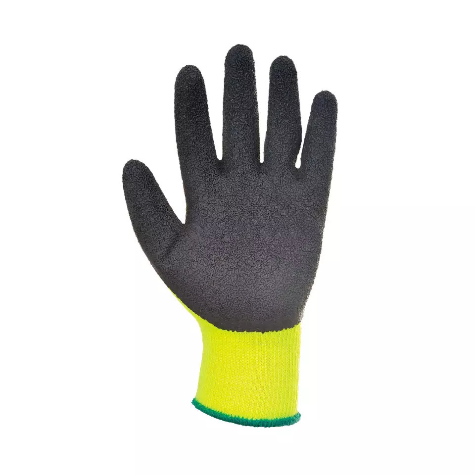 Portwest A140BKR, Thermal Grip Glove - Latex, Black, image 2, gallery thumbnail