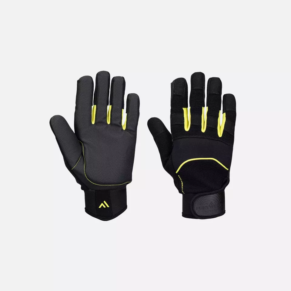 Portwest A791K8R, Mechanics Anti-Vibration Glove, Black, image 2, gallery thumbnail