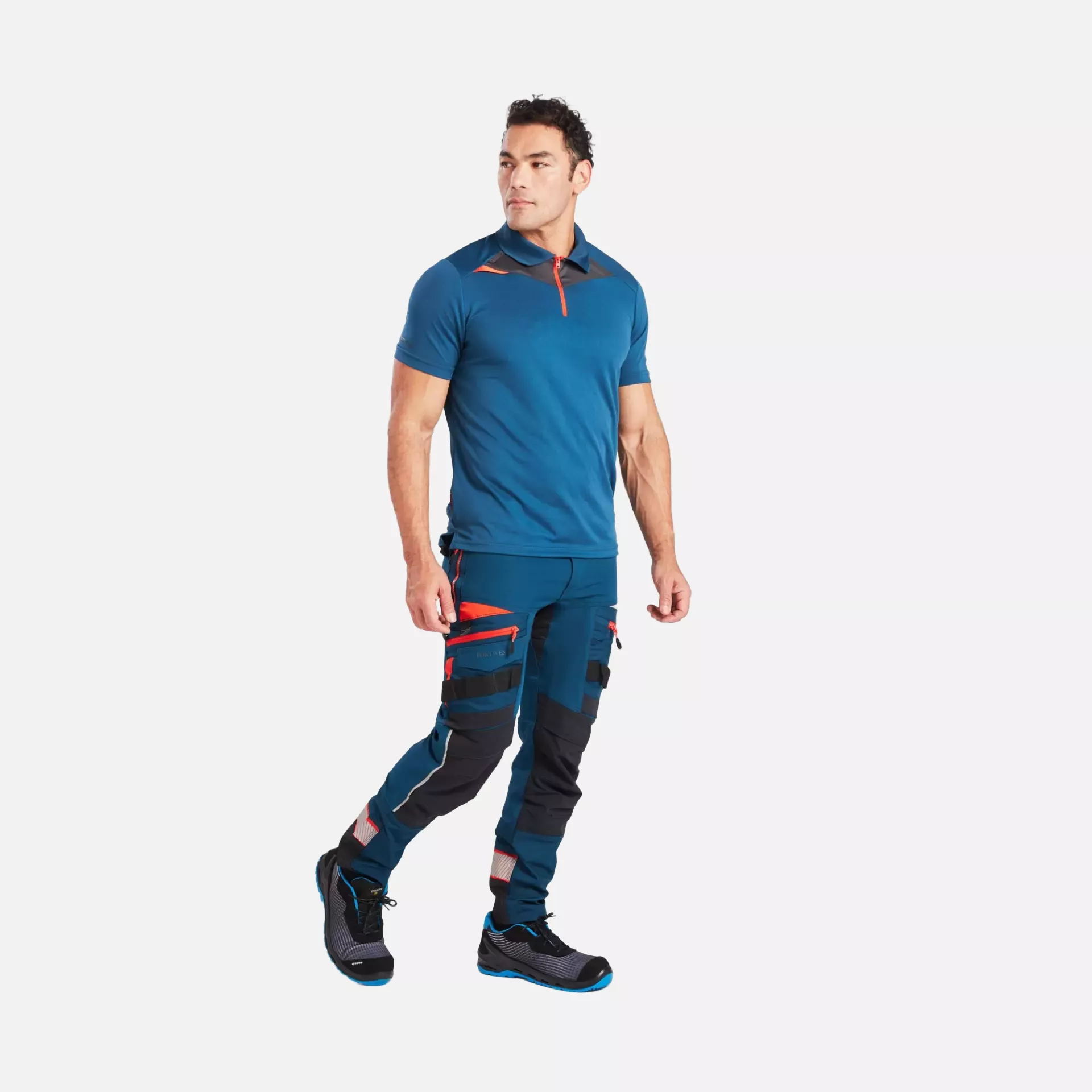 Portwest DX410MBR, DX4 Polo Shirt S/S, Metro Blue, image 7