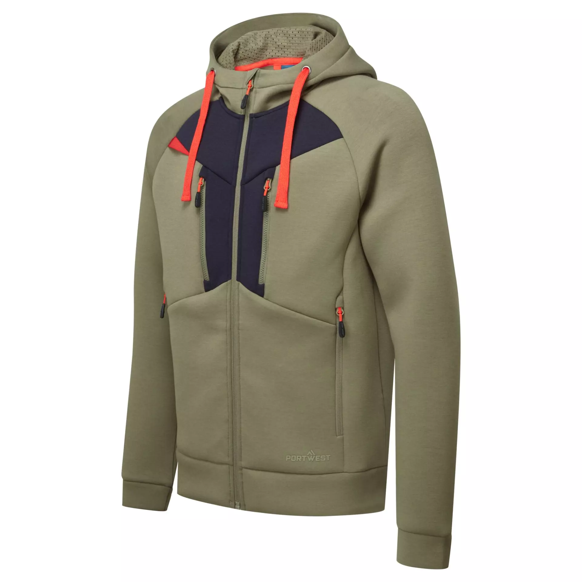 Portwest DX472MOR, DX4 Zipped Hoodie, Moss Green