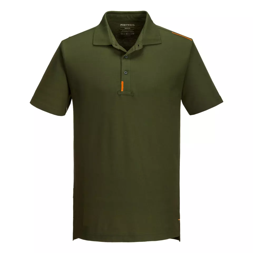 Portwest T720OGR, WX3 Polo Shirt, Olive Green, image 1, gallery thumbnail