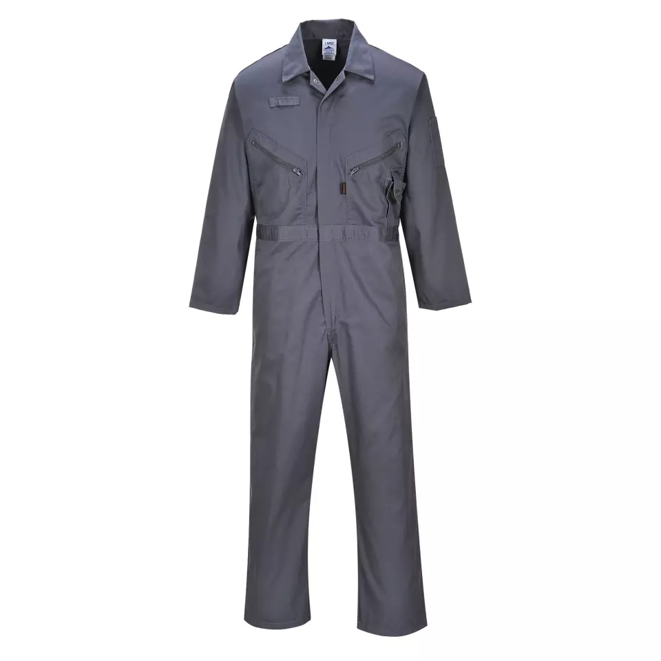 Portwest C813GGR, Liverpool Zip Coverall, Graphite Grey, image 1, gallery thumbnail