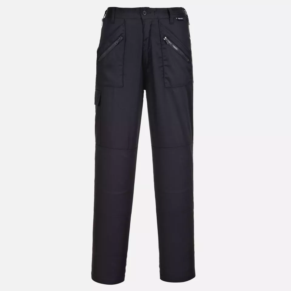 Portwest S687BKT, Damen Action Hose, Schwarz Lang, image 1, gallery thumbnail