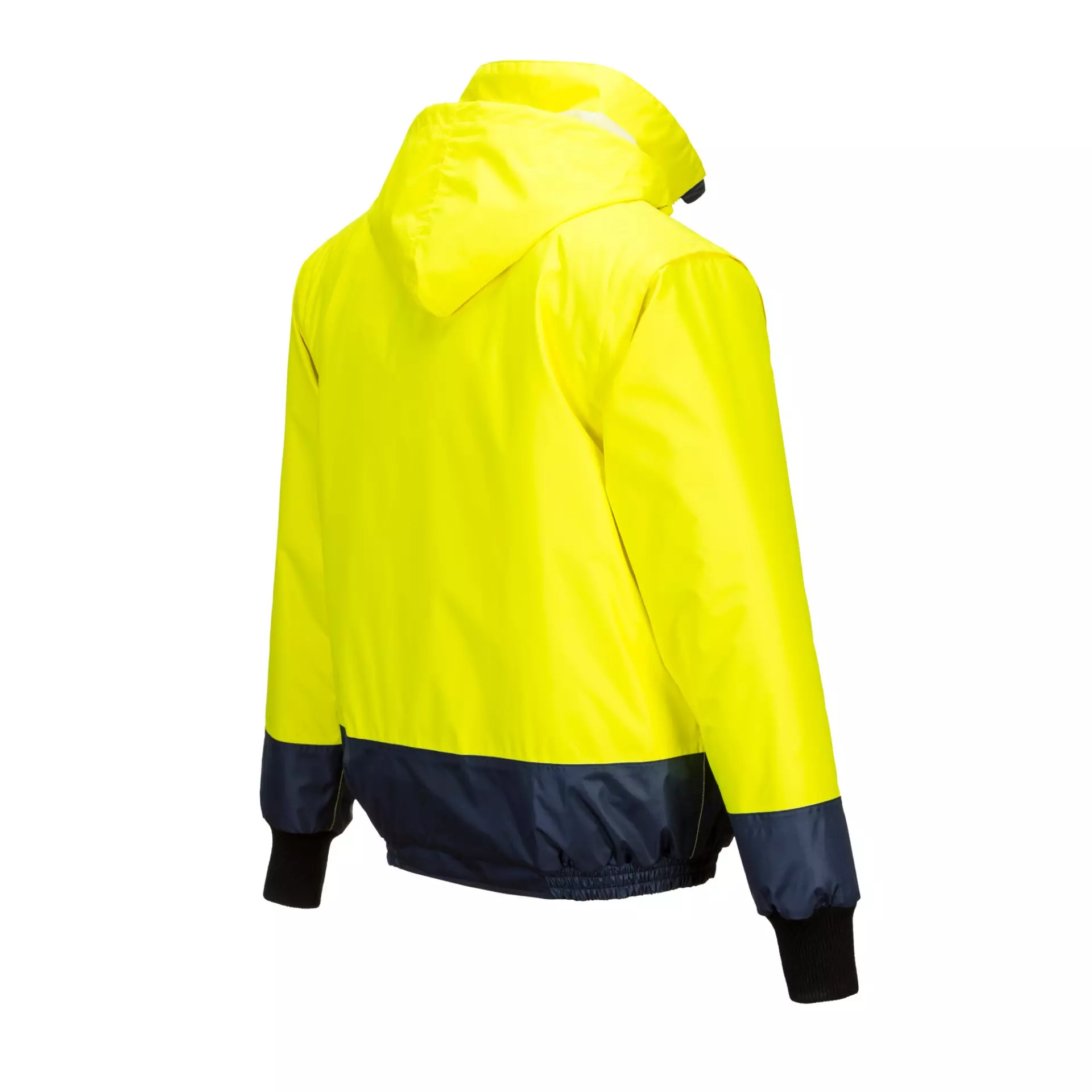 Portwest C464YNR, Hi-Vis 2-in-1 Contrast Essential Lite Bomber Jacket, Yellow/Navy, image 6