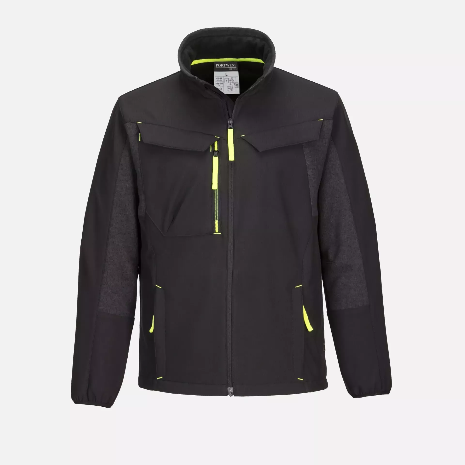 Portwest T753BKR, WX3 Eco Hybrid Softshell (2L), Black, image 1