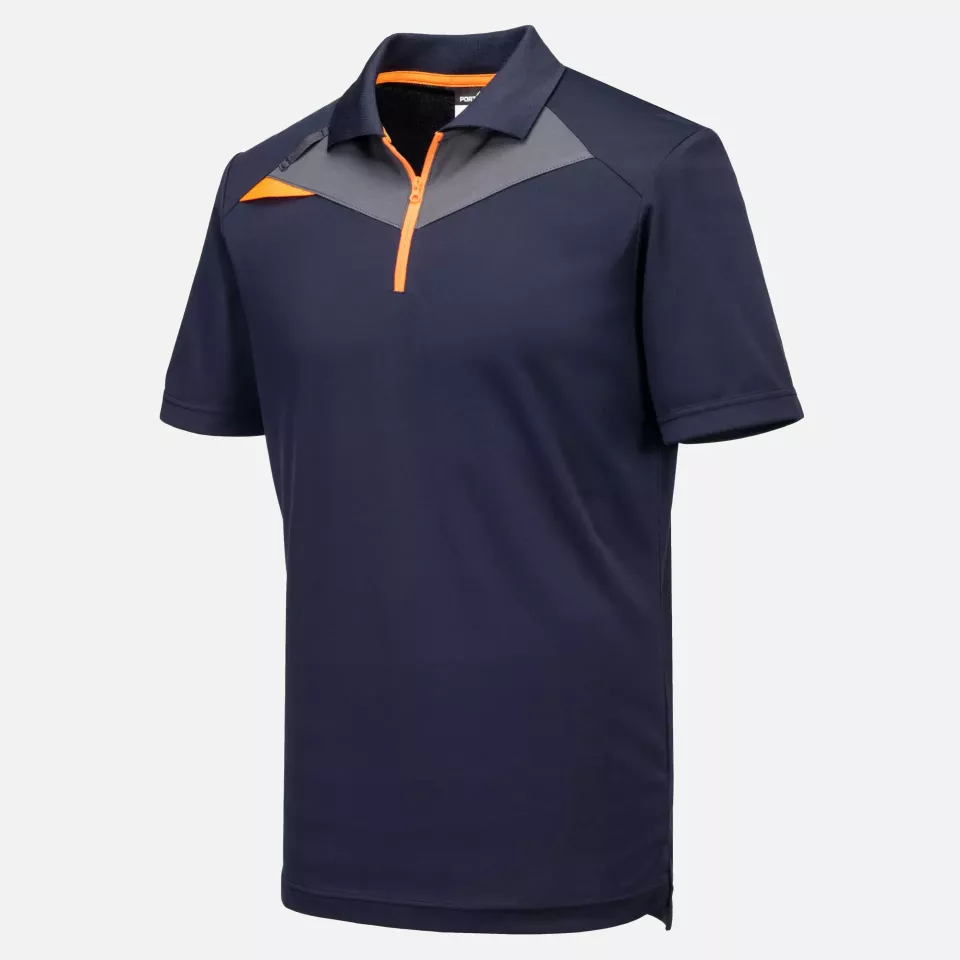 Portwest DX410DNR, DX4 Poloshirt Kurzarm, Dunkelmarine, image 3, gallery thumbnail