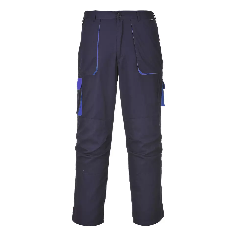 Portwest TX11NAT, Texo Contrast Trousers, Navy Tall, image 1, gallery thumbnail