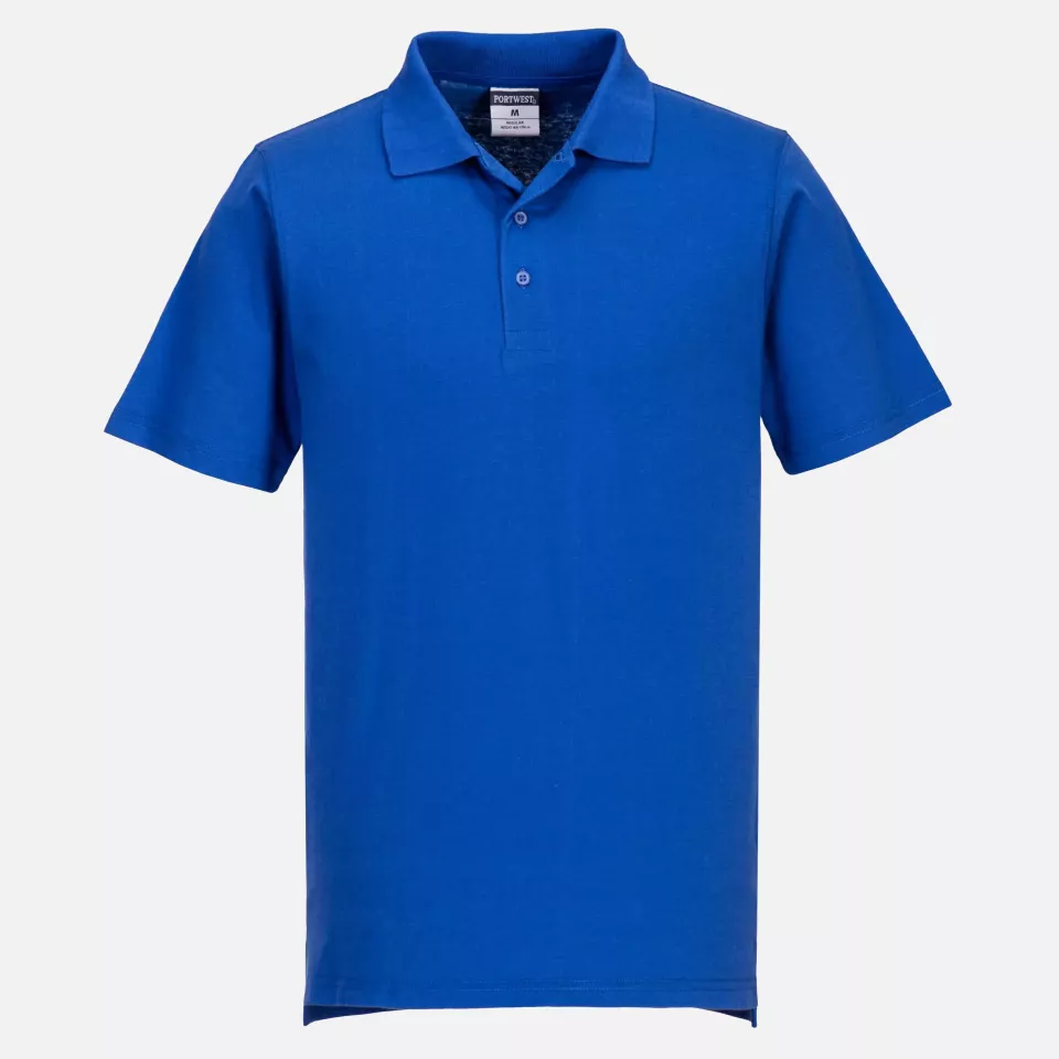 Portwest L210RBR, Lightweight Jersey Polo Shirt, Royal Blue, image 1, gallery thumbnail