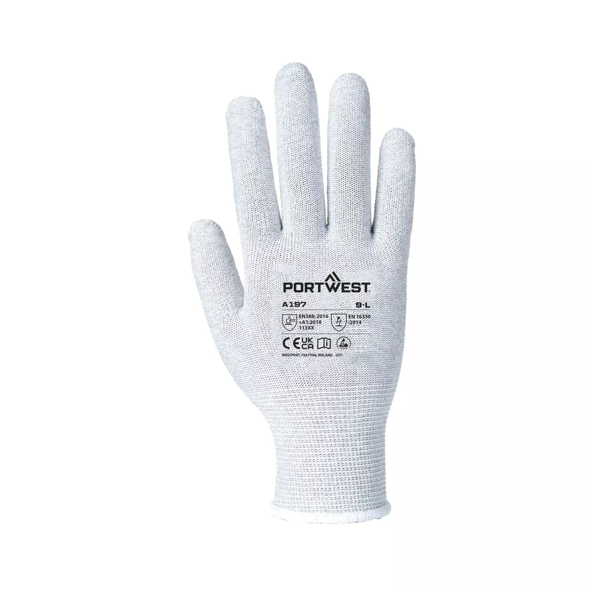 Portwest A197GRR, Antistatic Shell Glove, Grey, image 1