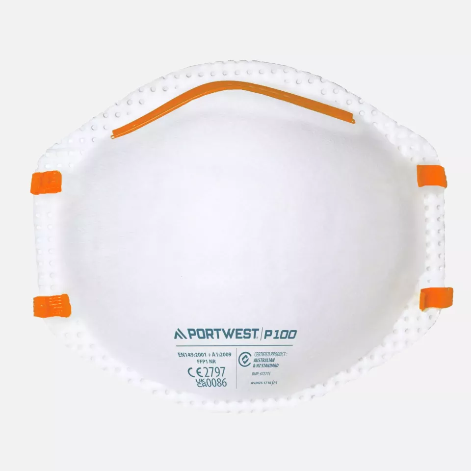 Portwest P100WHR, FFP1 Respirator, White, image 1, gallery thumbnail