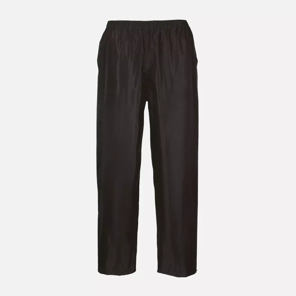 Portwest S441BKR, Classic Rain Trousers, Black, image 1, gallery thumbnail