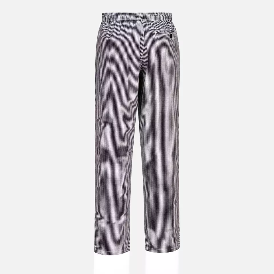 Portwest C079CKR, Chef's Bromley Trousers, Black Check, image 2, gallery thumbnail