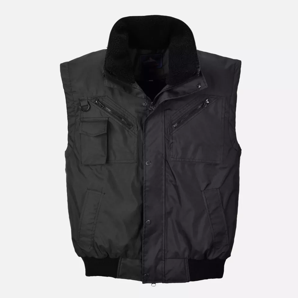 Portwest F465BKR, 3-in-1 Bomber Jacket, Black, image 6, gallery thumbnail