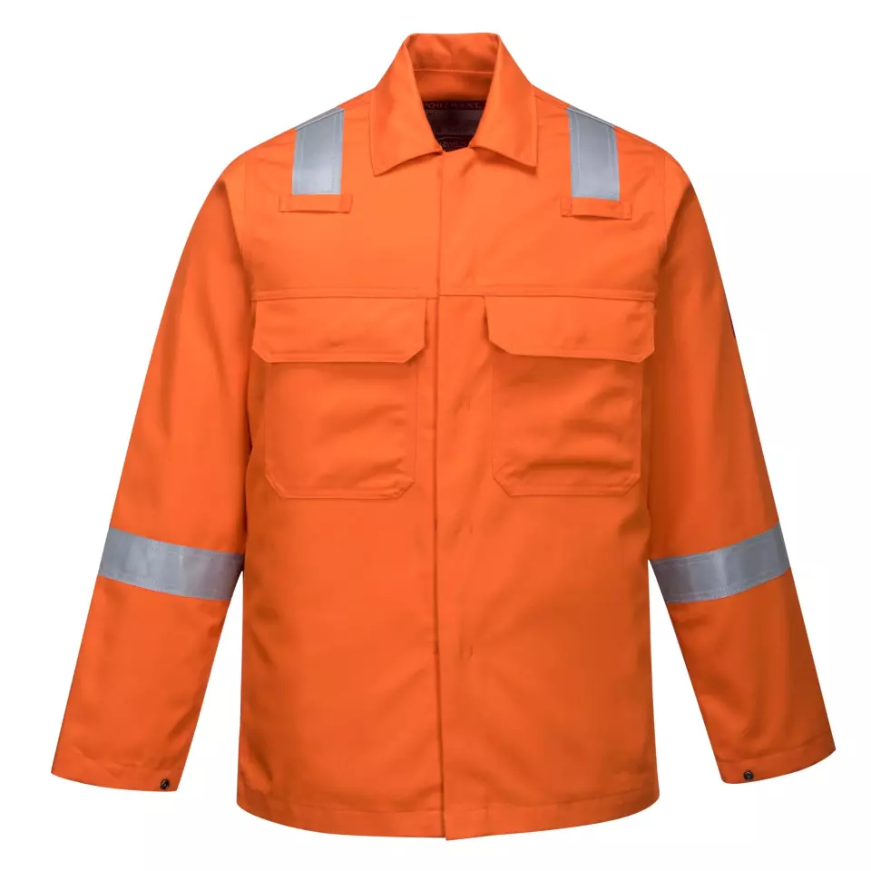 Portwest BZ13ORR, Bizweld Iona FR Jacket, Orange, image 1, gallery thumbnail