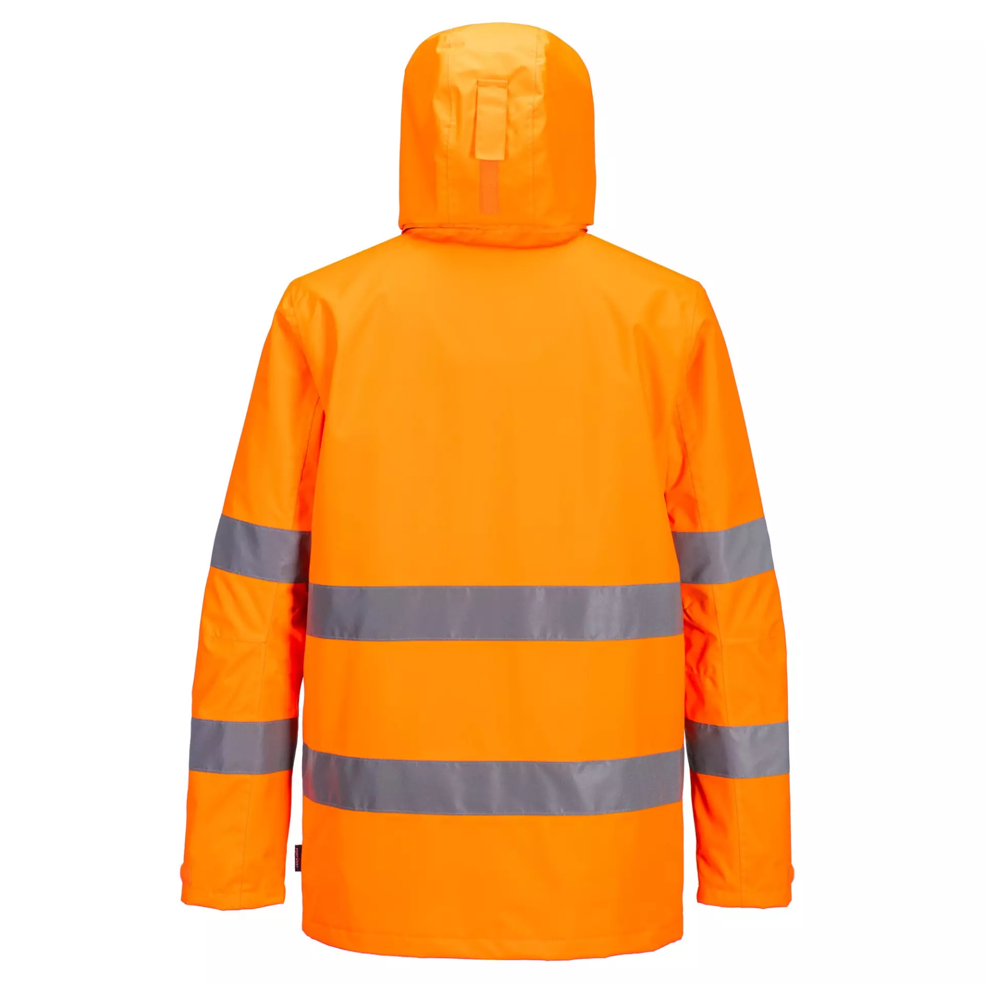 Portwest PW265OBR, PW2 Hi-Vis Rain Jacket, Orange/Black, image 2