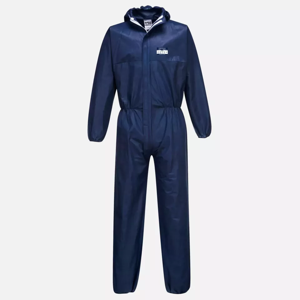Portwest ST30NAR, BizTex SMS Coverall Type 5/6, Navy, image 1, gallery thumbnail