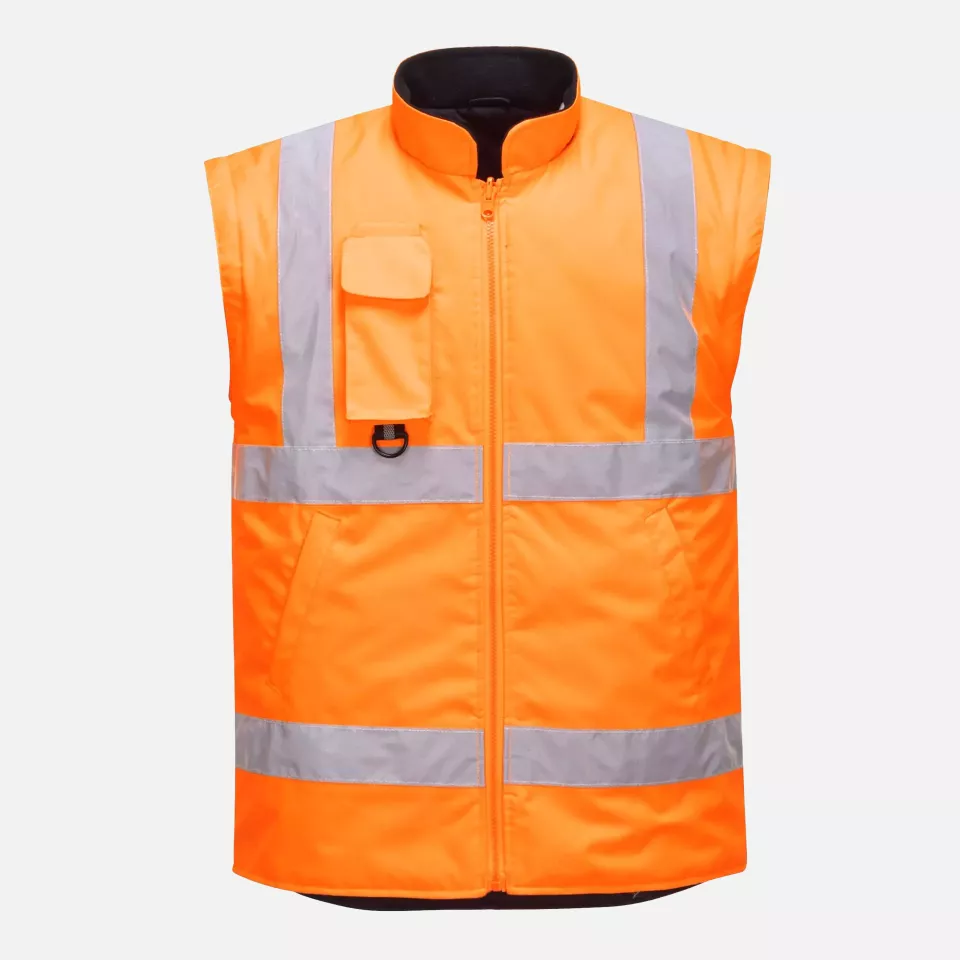 Portwest RT27ORR, Hi-Vis Breathable 7-in-1 Traffic Jacket, Orange, image 6, gallery thumbnail