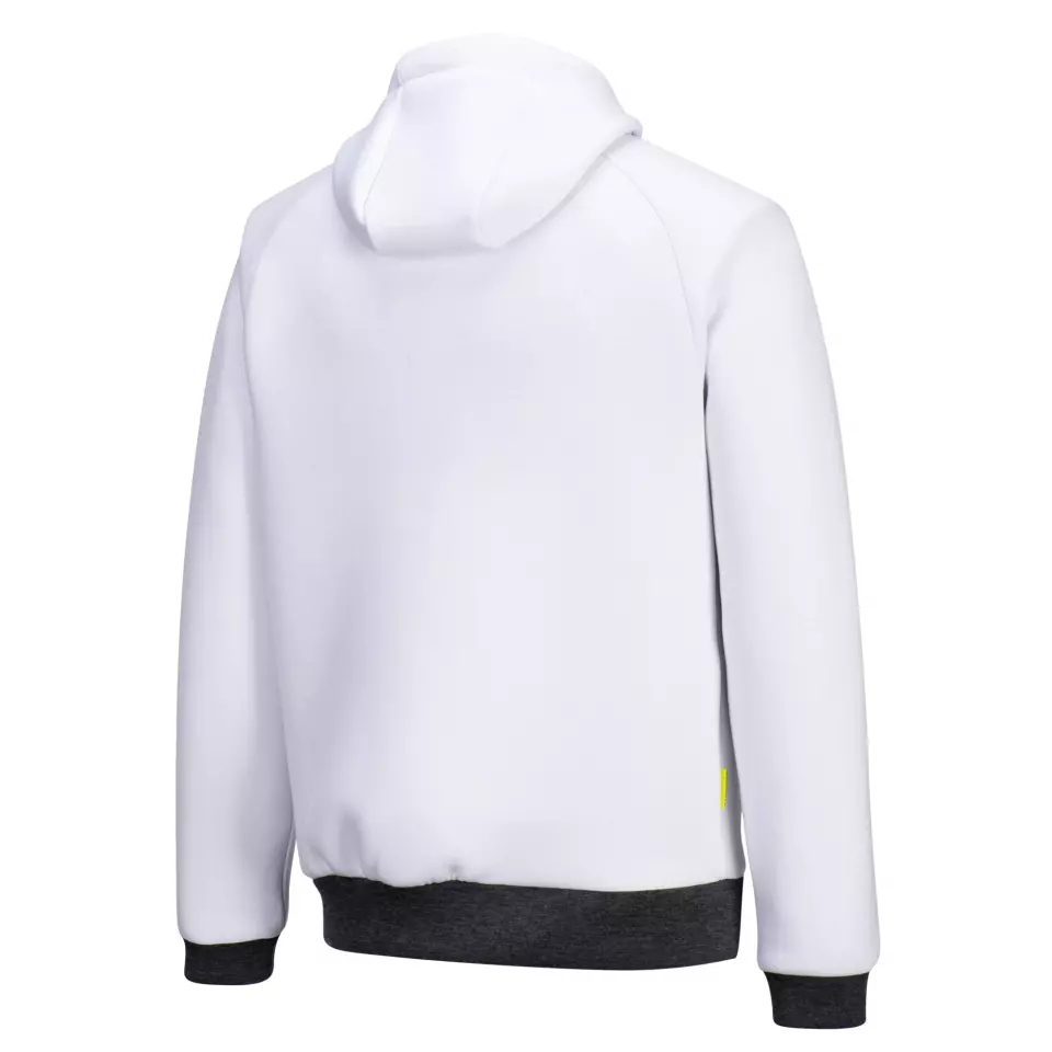 Portwest DX472WHR, DX4 Zipped Hoodie, White, image 4, gallery thumbnail