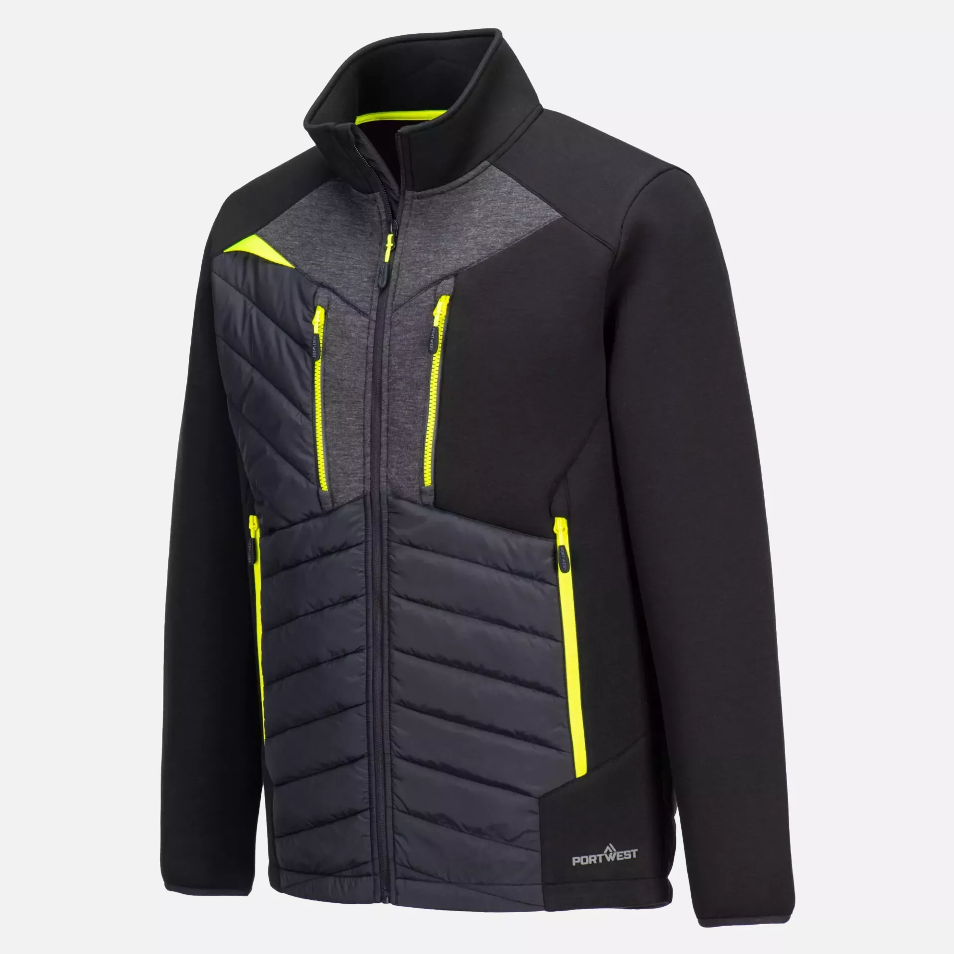 Portwest DX471BKR, DX4 Hybrid Baffle Jacket, Black, image 3