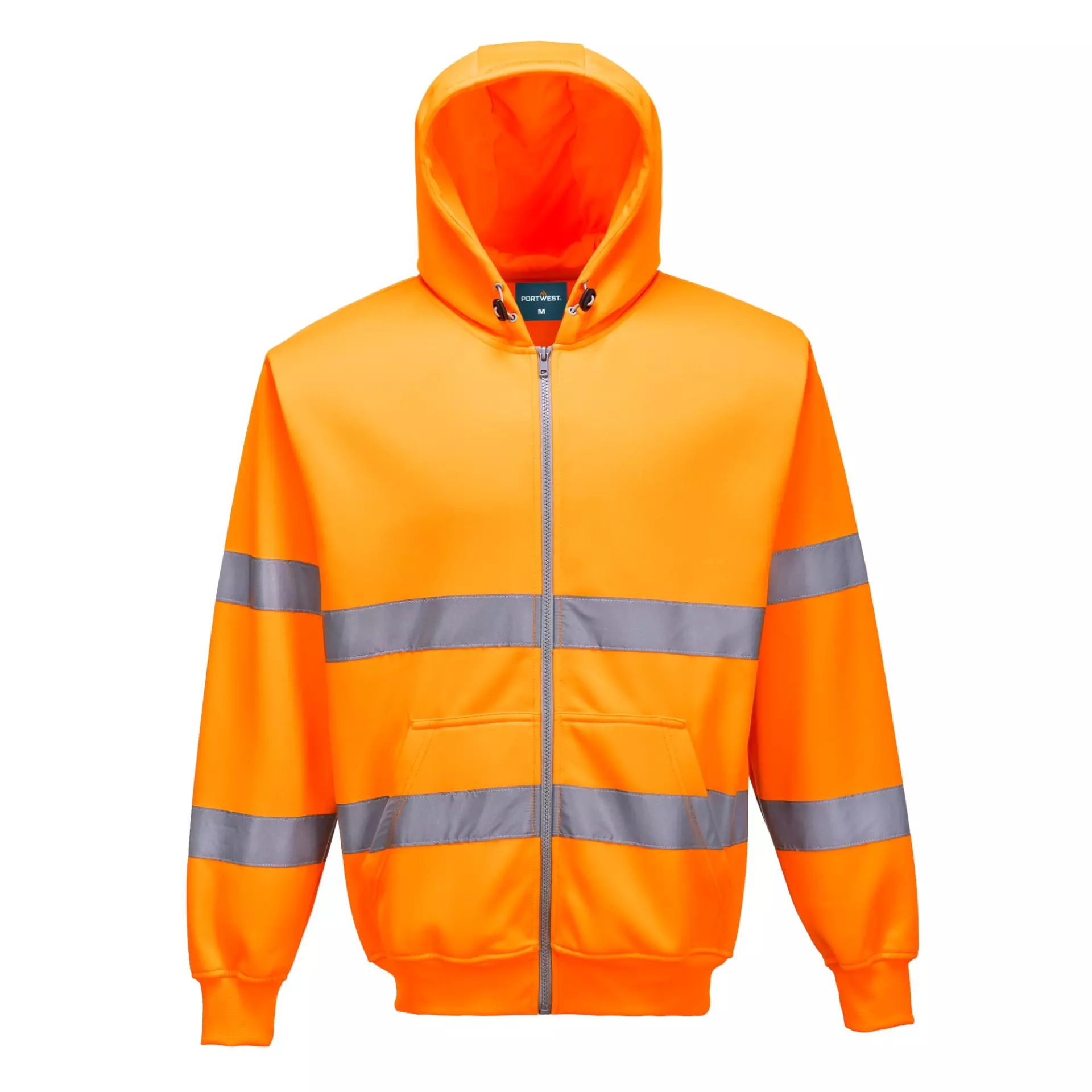 Portwest B305ORR, Hi-Vis Zipped Hoodie, Orange