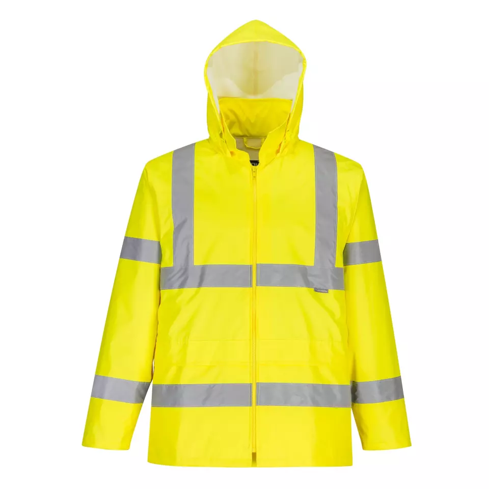 Portwest H448YER, Hi-Vis Packaway Rain Suit, Yellow, image 3, gallery thumbnail