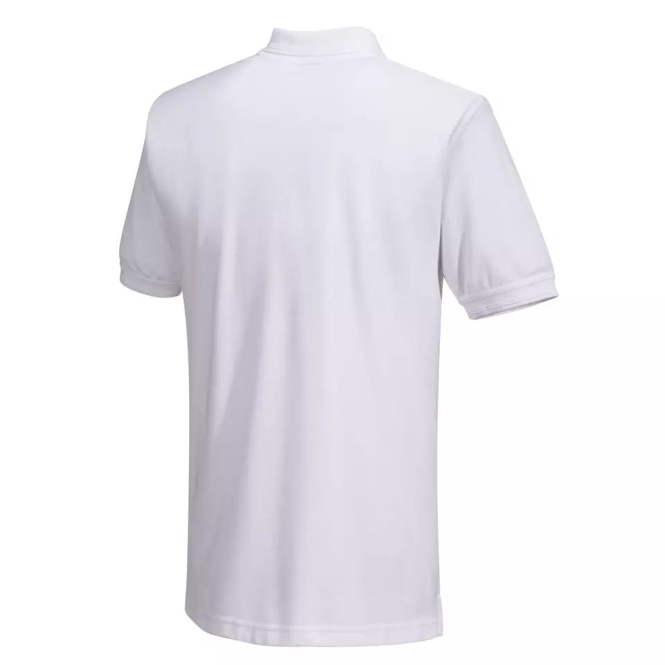 Portwest B210WHR, Naples Polo Shirt S/S, White, image 4, gallery thumbnail