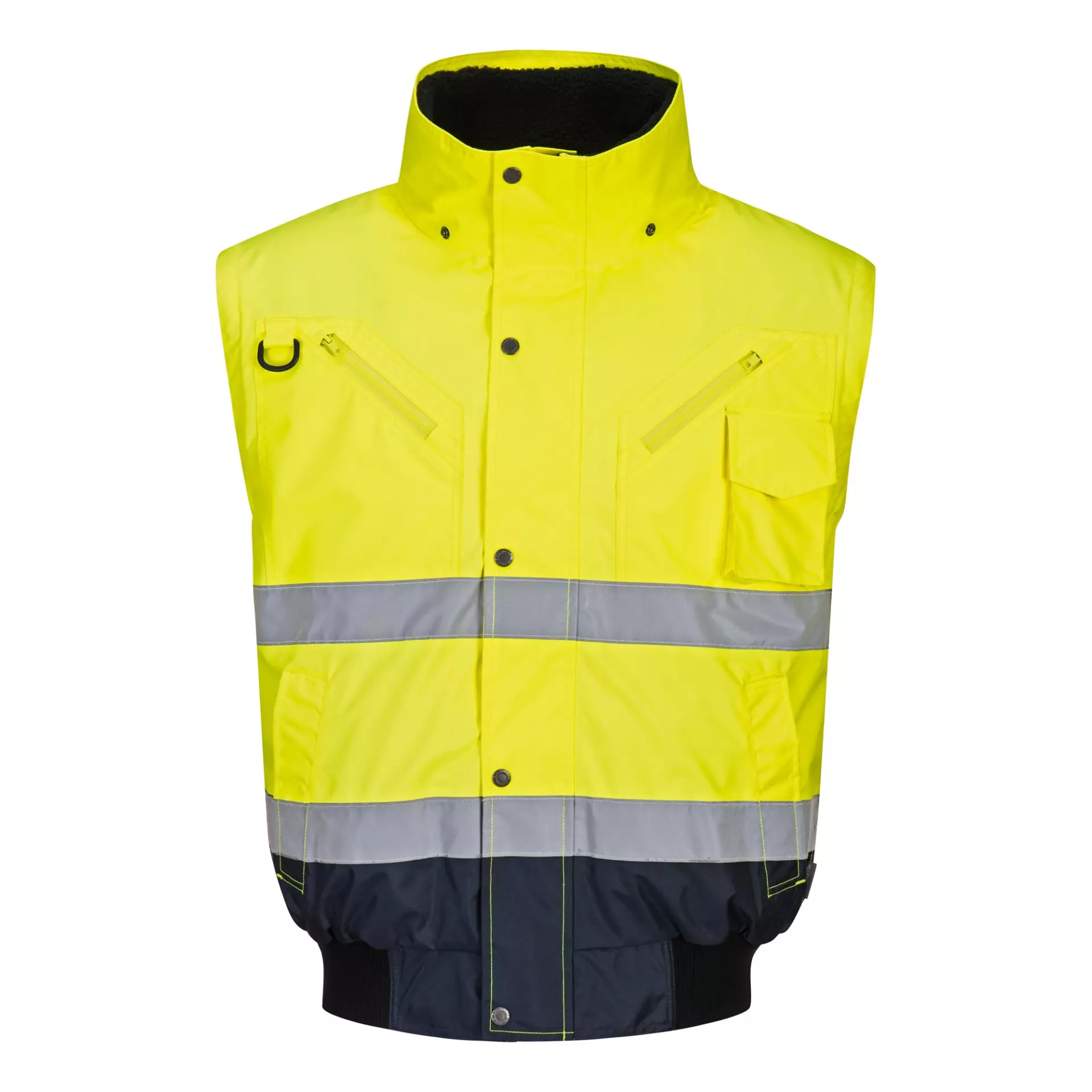 Portwest C465YNR, Hi-Vis 3-in-1 Contrast Bomber Jacket, Yellow/Navy, image 5